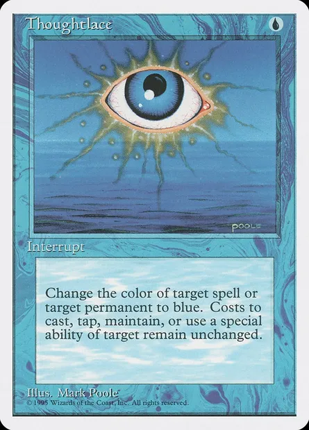 Thoughtlace, Magic card 4ED 107 — Fourth Edition set