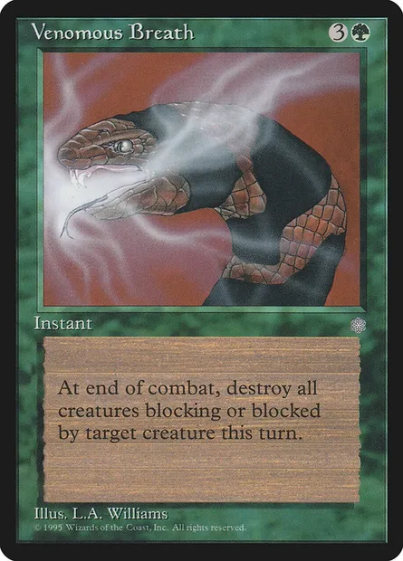 Venomous Breath, Magic card ICE 273 — Ice Age set