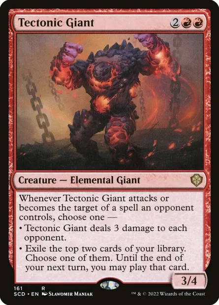Tectonic Giant, Magic card SCD 161 — Starter Commander Decks set