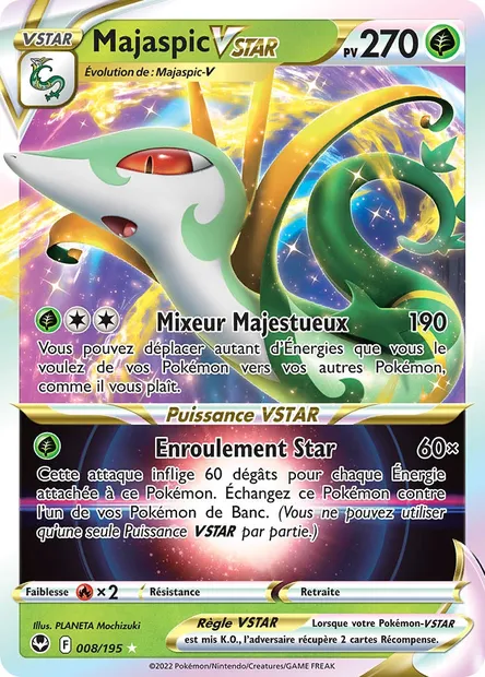 Majaspic VSTAR, carte Pokémon SIT 008 — extension Tempête Argentée