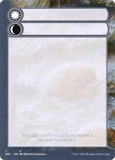 Double-Faced Substitute Card, carte Magic SMID 7 — extension Innistrad: Midnight Hunt Substitute Cards