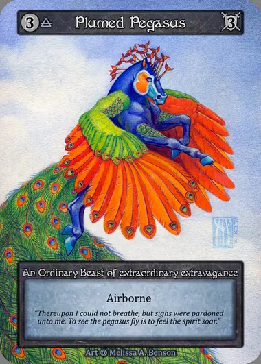 Plumed Pegasus, carte Sorcery ALP 125 — extension Alpha
