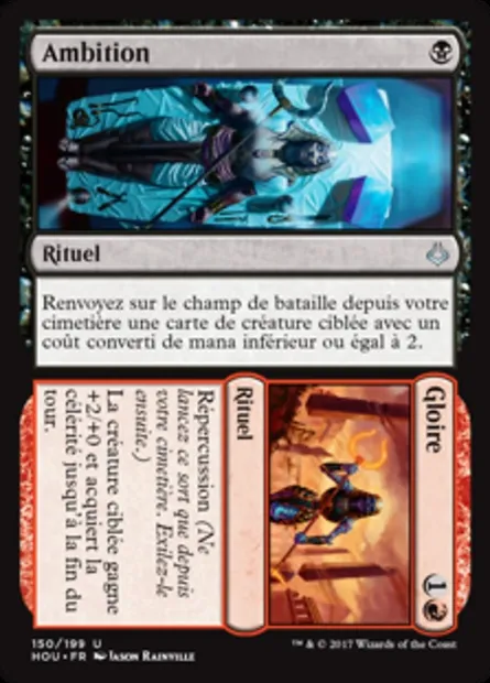 Ambition // Gloire, carte Magic HOU 150 — extension L’âge de la destruction