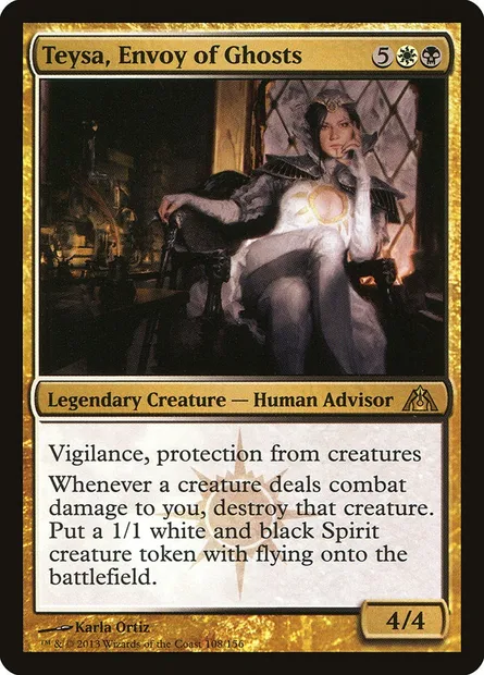 Teysa, Envoy of Ghosts, Magic card DGM 108 — Dragon's Maze set