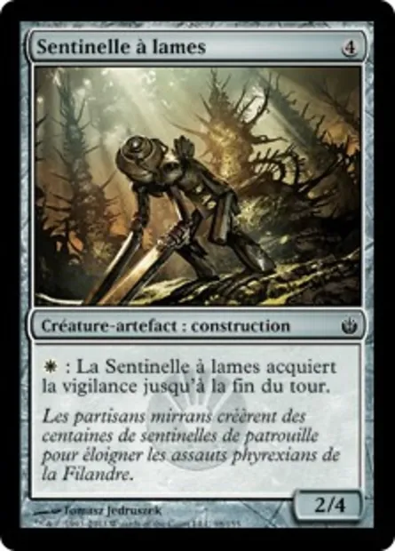 Sentinelle à lames, carte Magic MBS 98 — extension Mirrodin assiégé