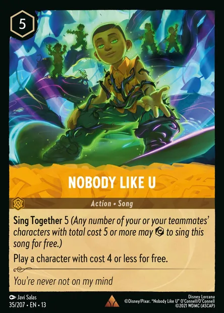 Nobody Like U, Disney Lorcana card CH13-035 — Attack of the Vine! set