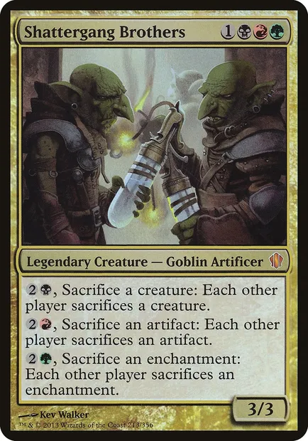 Shattergang Brothers, Magic card OC13 213 — Commander 2013 Oversized set
