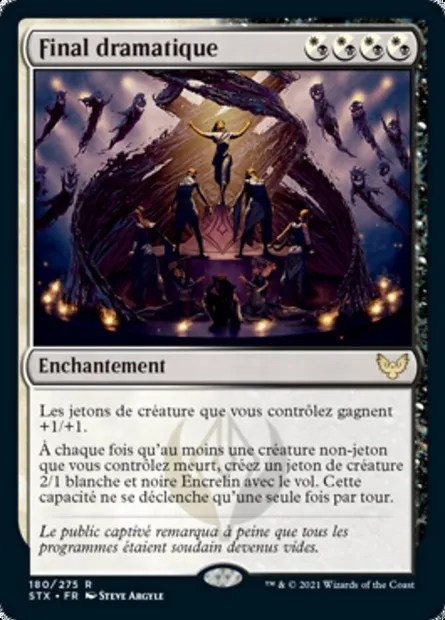 Final dramatique, carte Magic STX 180 — extension Strixhaven: l'Académie des Mages