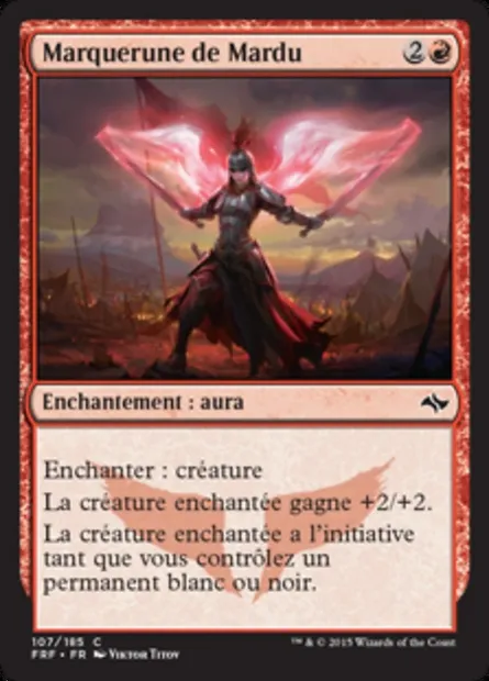 Marquerune de Mardu, carte Magic FRF 107 — extension Destin reforgé