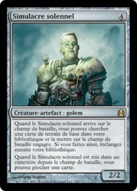 Simulacre solennel, carte Magic CMD 262 — extension Commander 2011