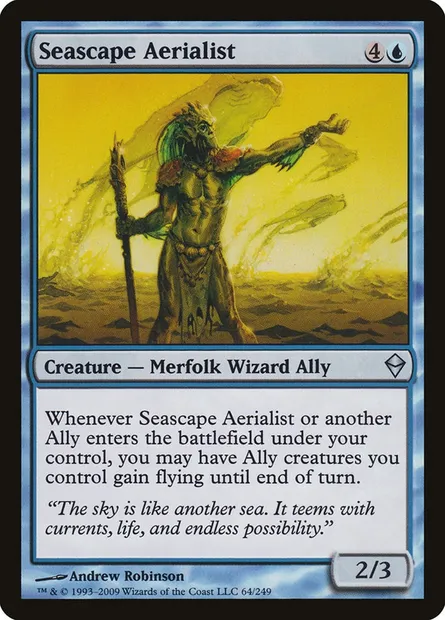 Seascape Aerialist, Magic card ZEN 64 — Zendikar set