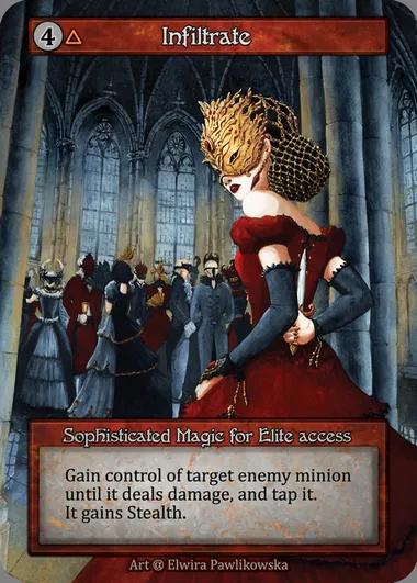 Infiltrate, carte Sorcery ALP 232 — extension Alpha