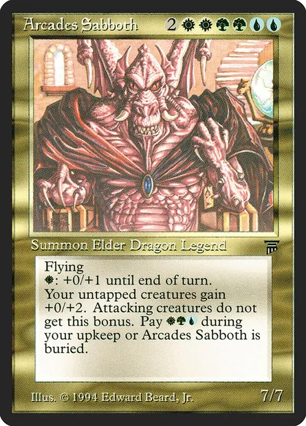 Arcades Sabboth, carte Magic LEG 218 — extension Legends