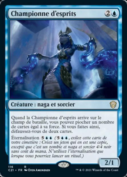 Championne d'esprits, carte Magic C21 116 — extension Commander 2021