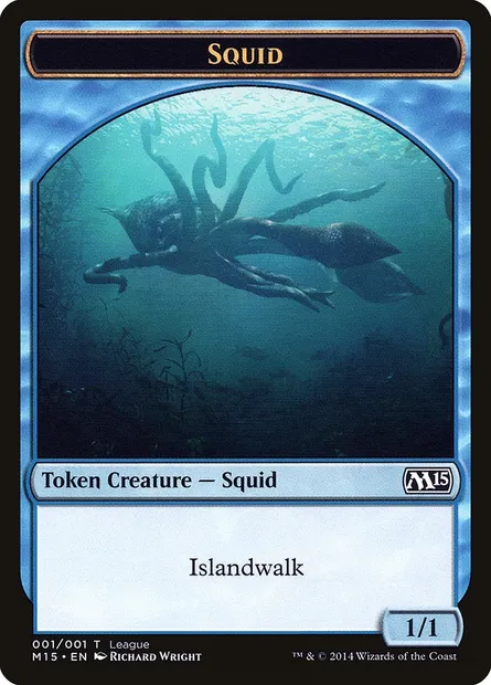 Squid, carte Magic L14 3 — extension League Tokens 2014