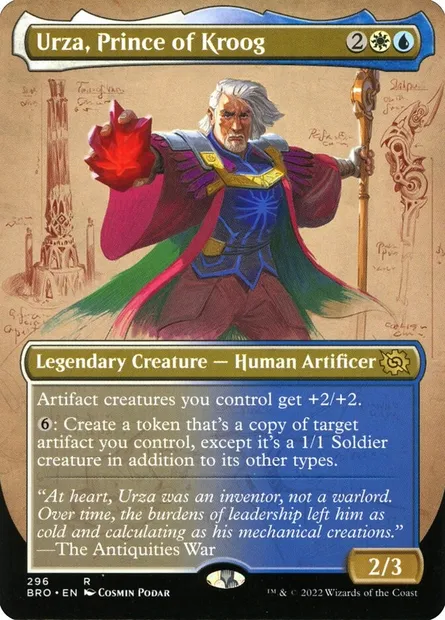 Urza, Prince of Kroog, Magic card BRO 296 — The Brothers' War set