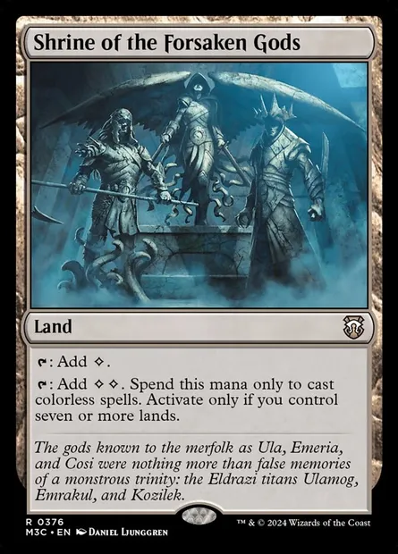 Shrine of the Forsaken Gods, Magic card M3C 376 — Modern Horizons 3 Commander set