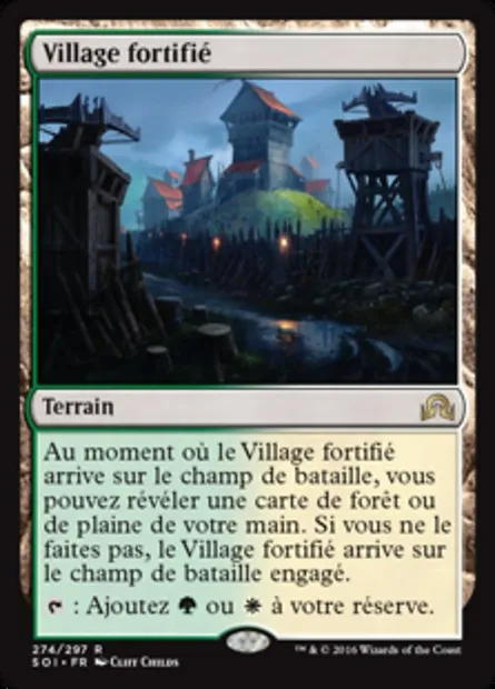 Village fortifié, carte Magic SOI 274 — extension Ténèbres sur Innistrad
