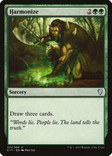 Harmonize, Magic card C17 151 — Commander 2017 set