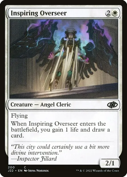 Inspiring Overseer, Magic card J22 200 — Jumpstart 2022 set