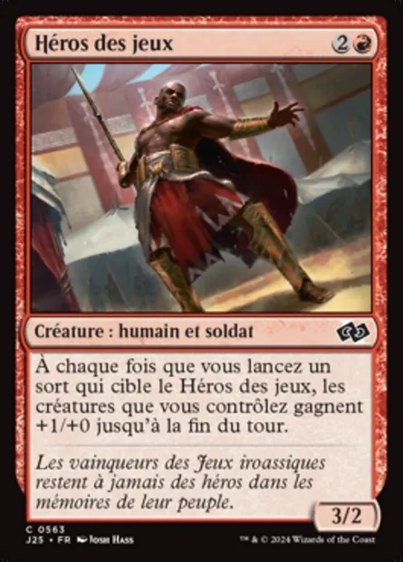 Héros des jeux, carte Magic J25 563 — extension Foundations Jumpstart