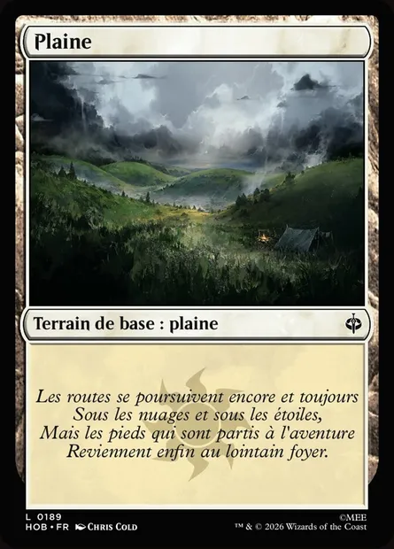 Plaine, carte Magic HOB 189 — extension The Hobbit