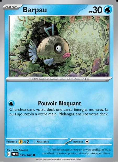 Barpau, carte Pokémon PAR 035 — extension Faille Paradoxe