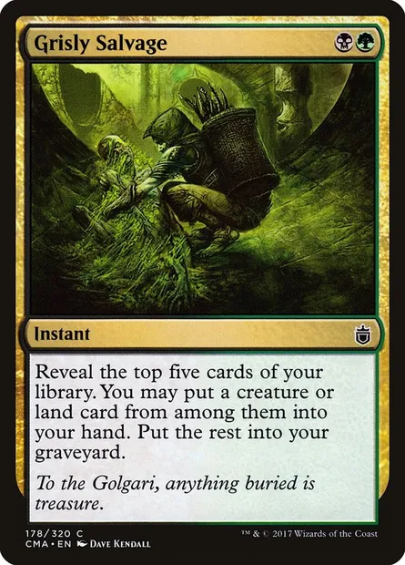 Grisly Salvage, Magic card CMA 178 — Commander Anthology set