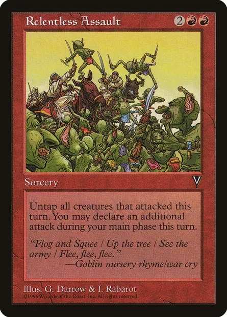 Relentless Assault, Magic card VIS 91 — Visions set