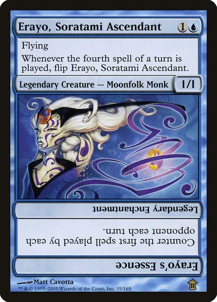 Erayo, Soratami Ascendant // Erayo's Essence, Magic card SOK 35 — Saviors of Kamigawa set
