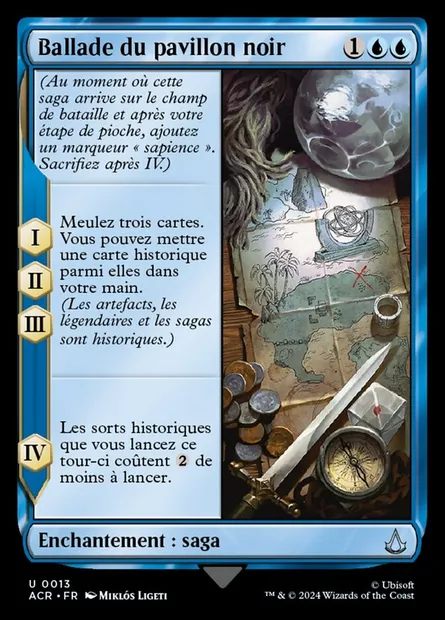 Ballade du pavillon noir, carte Magic ACR 13 — extension Assassin's Creed
