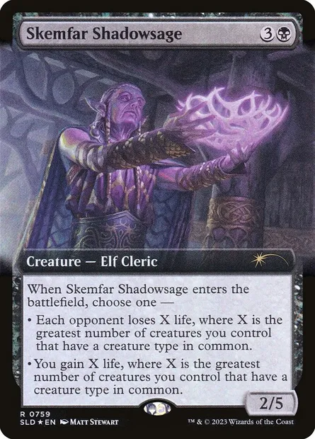 Skemfar Shadowsage, Magic card SLD 759 — Secret Lair Drop set