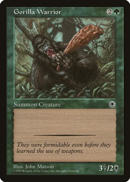 Guerrier gorille, carte Magic POR 168 — extension Portal