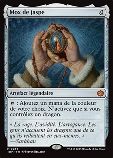 Mox de jaspe, carte Magic TDM 246 — extension Tarkir: Dragonstorm