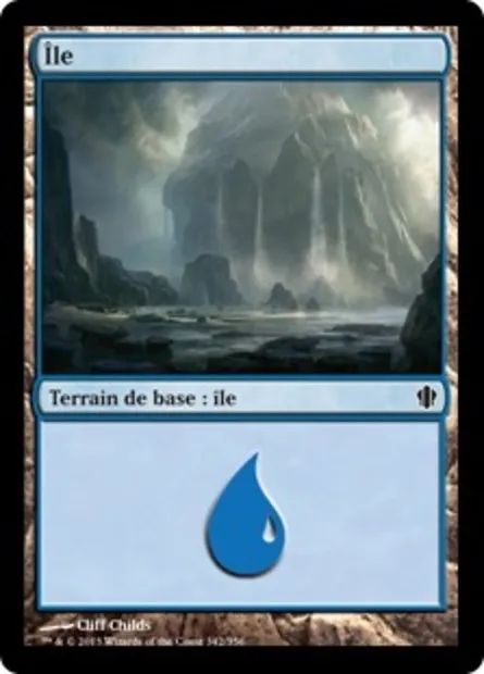 Île, carte Magic C13 342 — extension Commander 2013