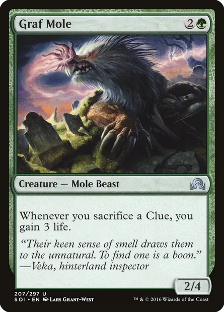 Graf Mole, Magic card SOI 207 — Shadows over Innistrad set