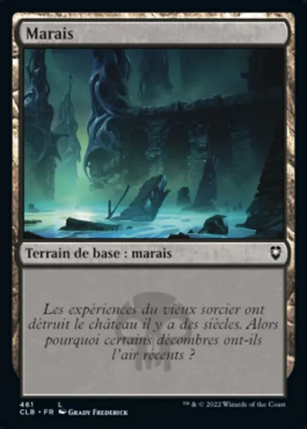 Marais, carte Magic CLB 461 — extension Commander Légendes : la bataille de la Porte de Baldur