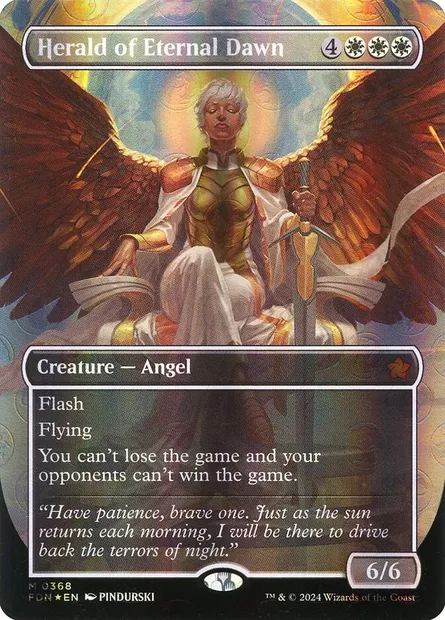 Herald of Eternal Dawn, Magic card FDN 368 — Foundations set