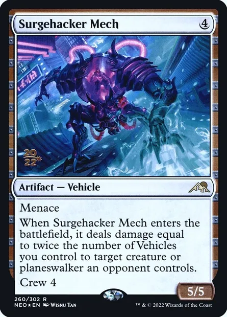Surgehacker Mech, Magic card PNEO 260s — Kamigawa: Neon Dynasty Promos set