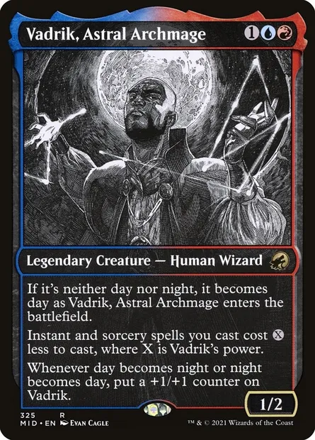 Vadrik, Astral Archmage, Magic card MID 325 — Innistrad: Midnight Hunt set