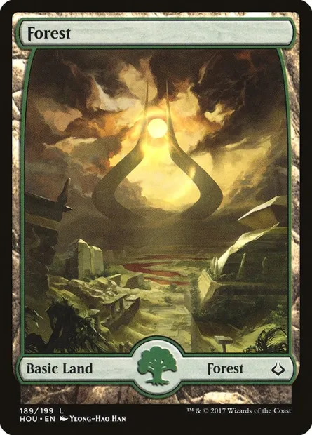 Forest, Magic card HOU 189 — Hour of Devastation set