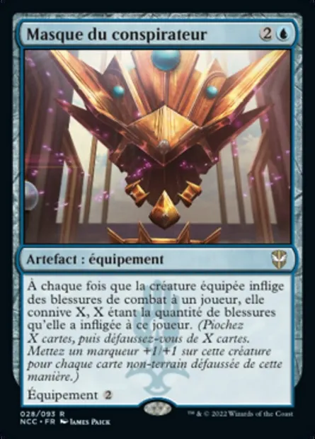 Masque du conspirateur, carte Magic NCC 28 — extension New Capenna Commander