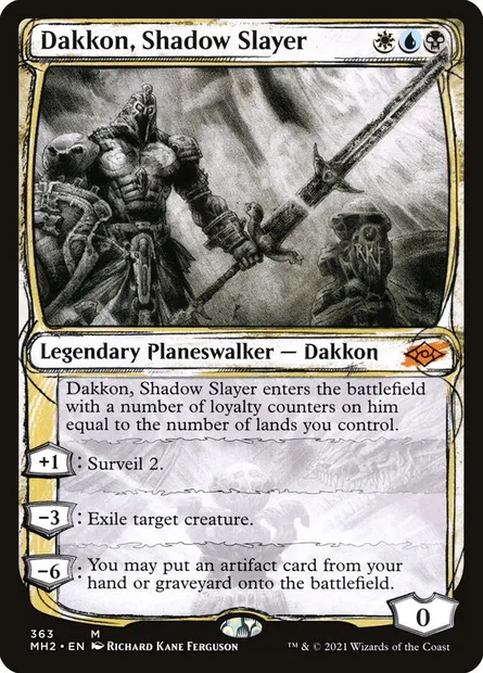 Dakkon, Shadow Slayer, Magic card MH2 363 — Modern Horizons 2 set
