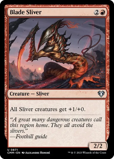 Blade Sliver, Magic card CMM 871 — Commander Masters set