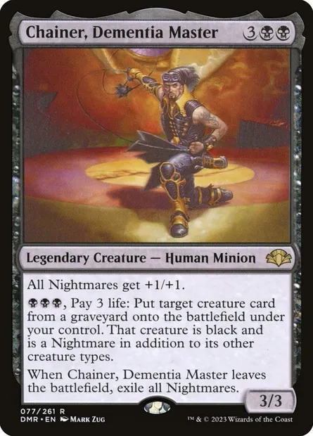 Chainer, Dementia Master, Magic card DMR 77 — Dominaria Remastered set
