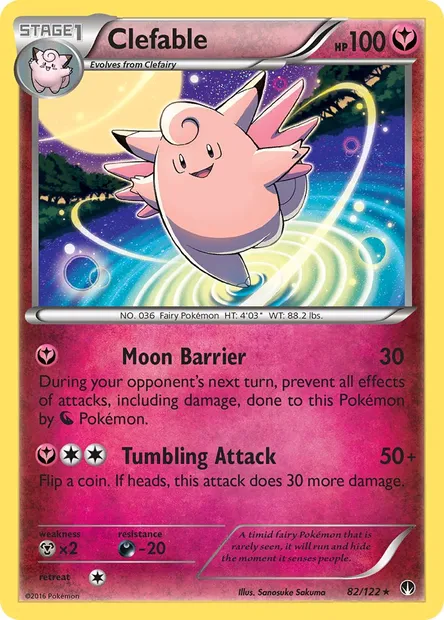Clefable, Pokémon card BKP 82 — BREAKpoint set