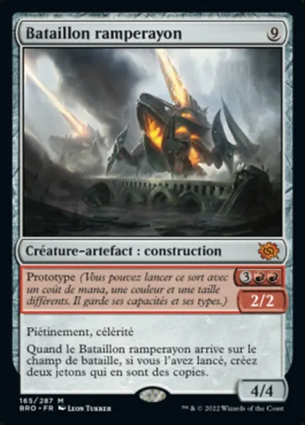 Bataillon ramperayon, carte Magic BRO 165 — extension La Guerre Fratricide
