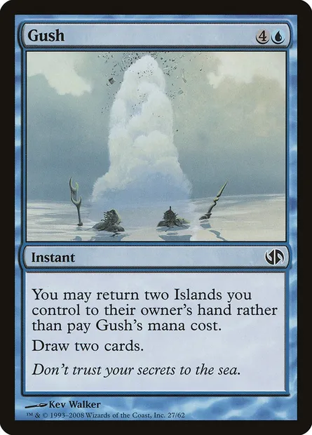 Gush, Magic card DD2 27 — Duel Decks: Jace vs. Chandra set