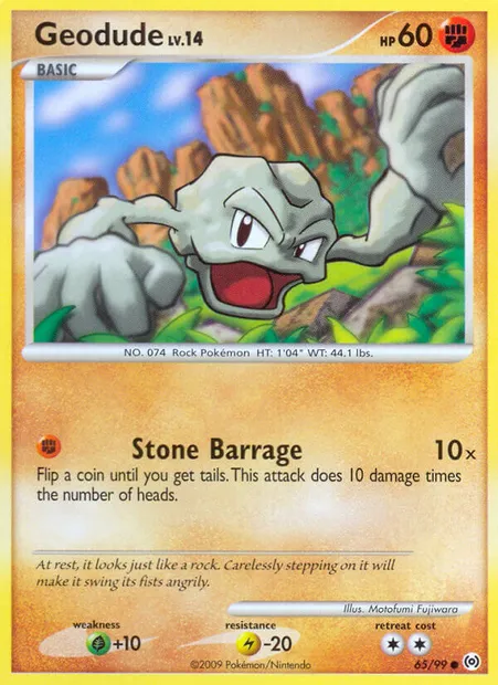 Geodude, Pokémon card AR 65 — Arceus set