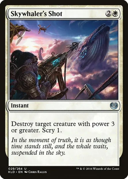 Skywhaler's Shot, Magic card KLD 29 — Kaladesh set